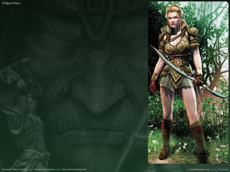 Elf Archer Woman — Green, Dramatic