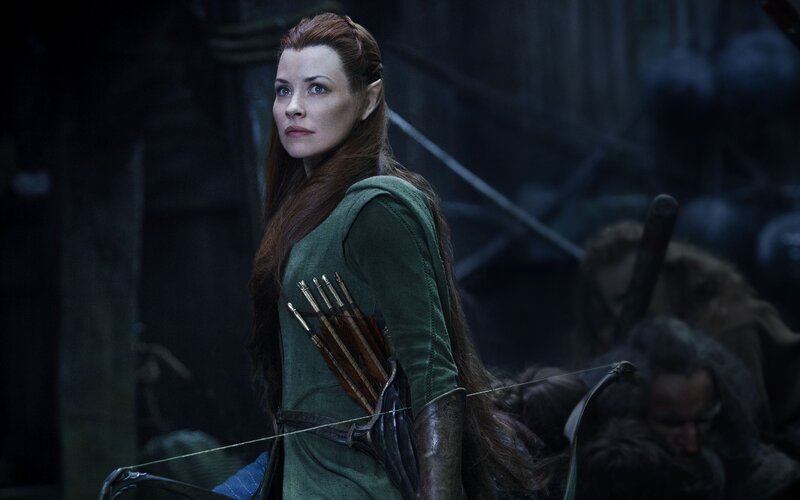 Elf Archer Woman — Green, Serious