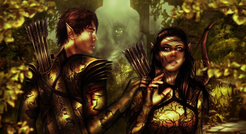 Elf Archers in Forest