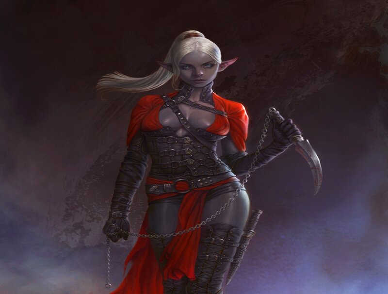 Elf Assassin with Dagger