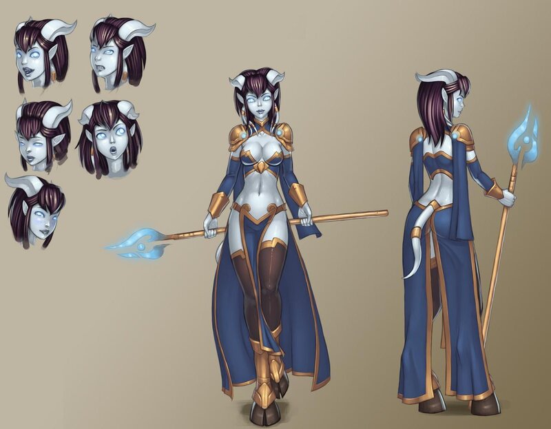 elf character design sheet