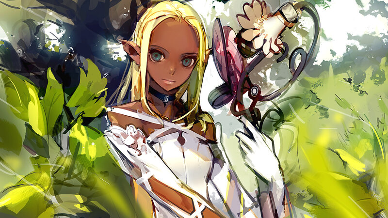 Elf Character Holding Weapon