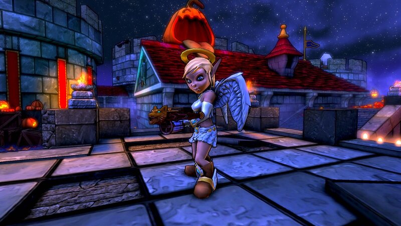elf character in a castle