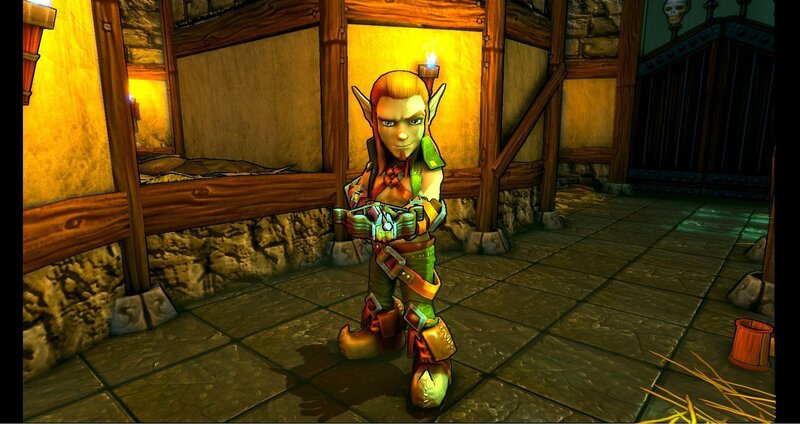 elf character in a tavern