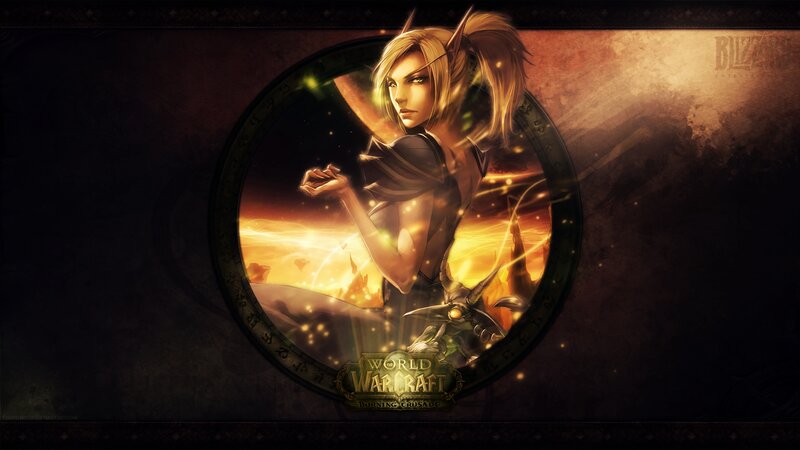 Elf Character in Armor — Gold