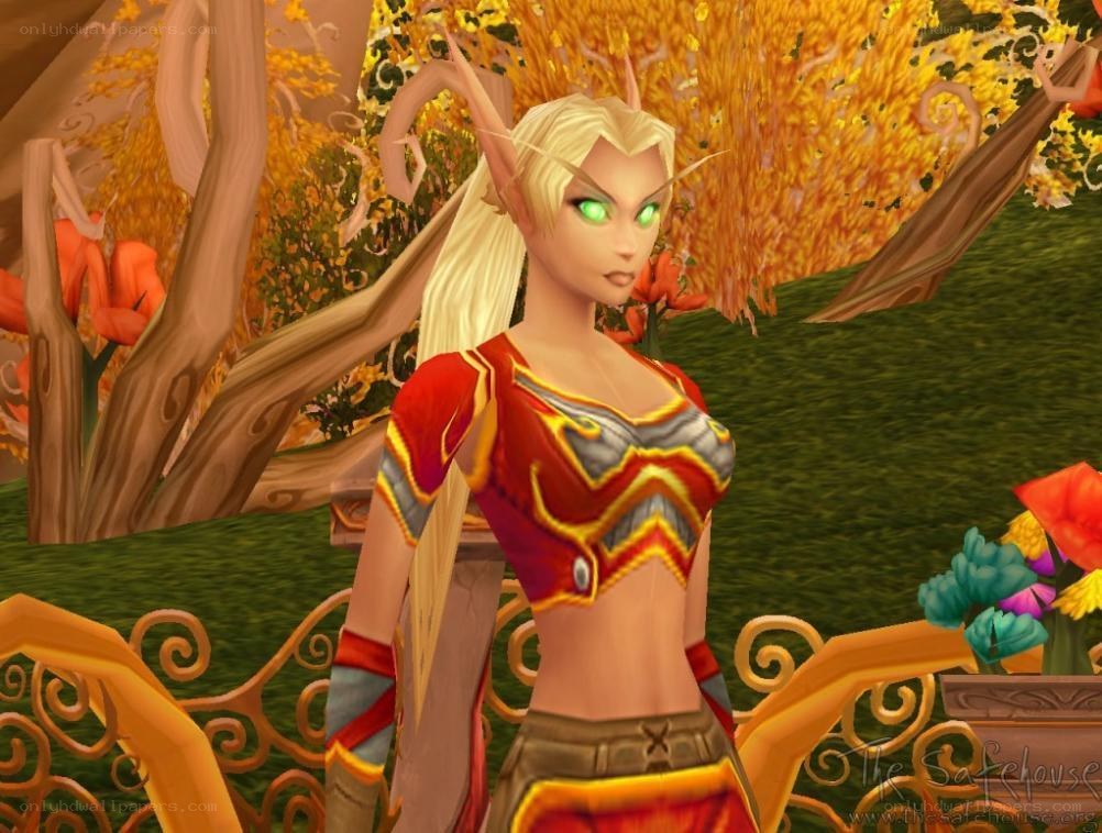 elf character in autumn setting