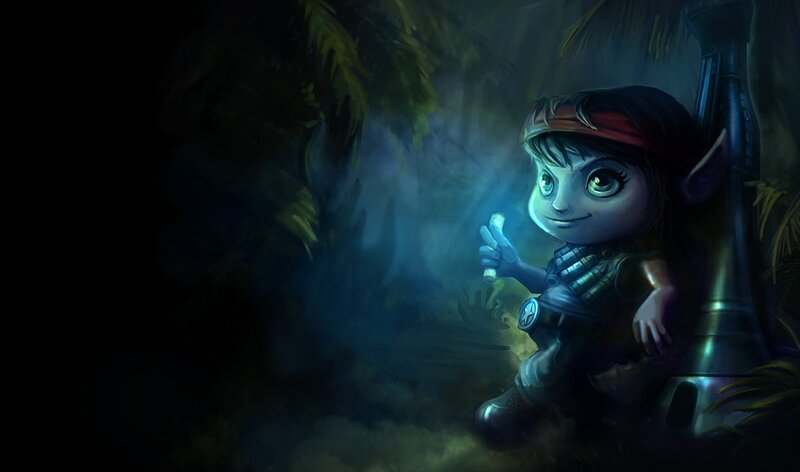 elf character in dark forest