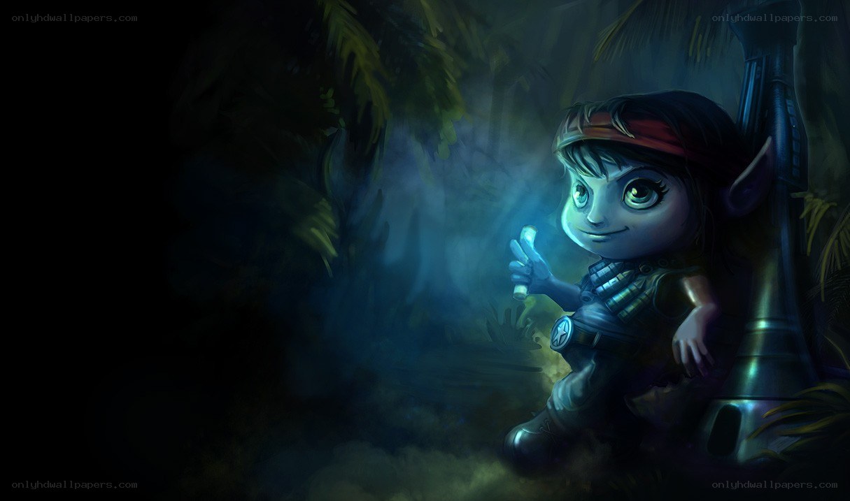 elf character in dark forest