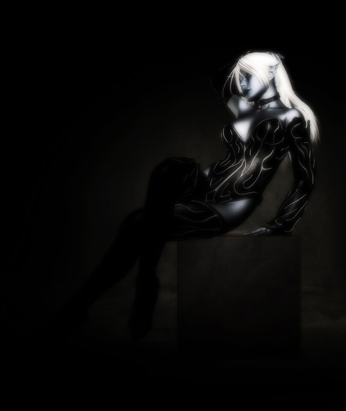 elf character in dark setting