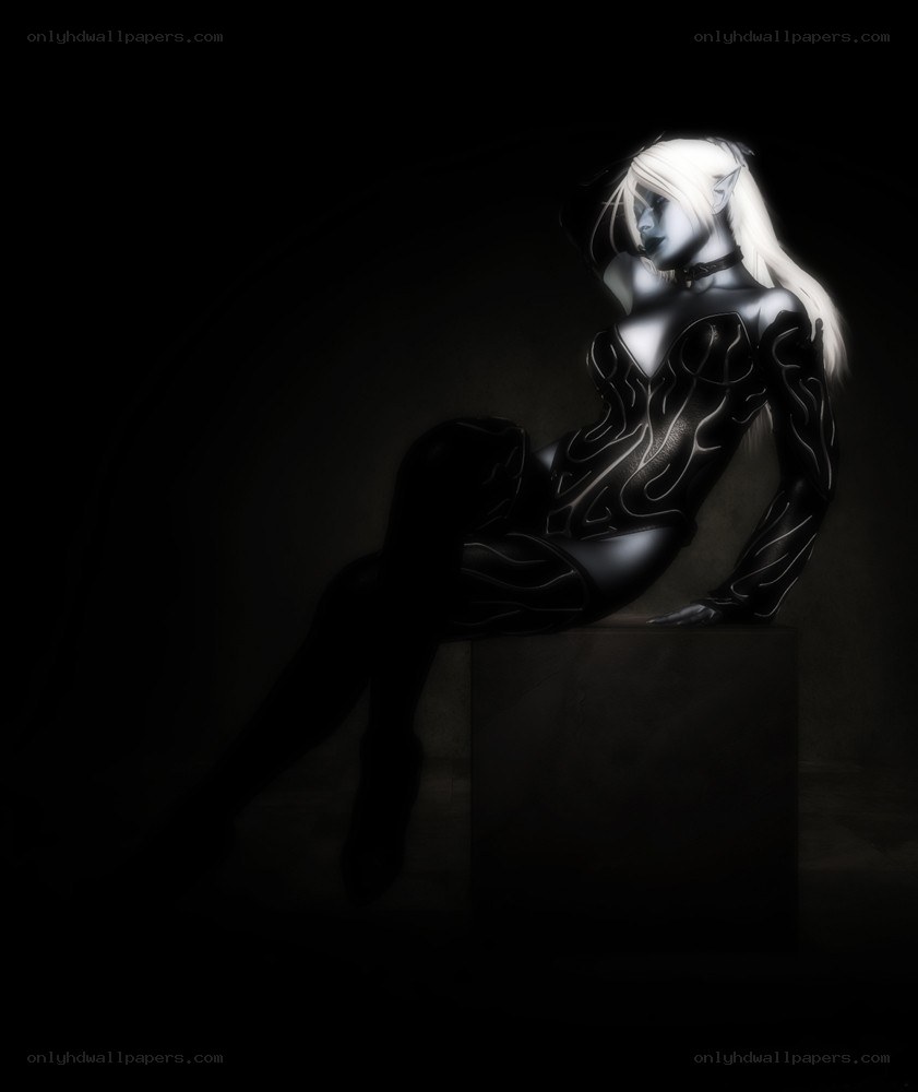 elf character in dark setting