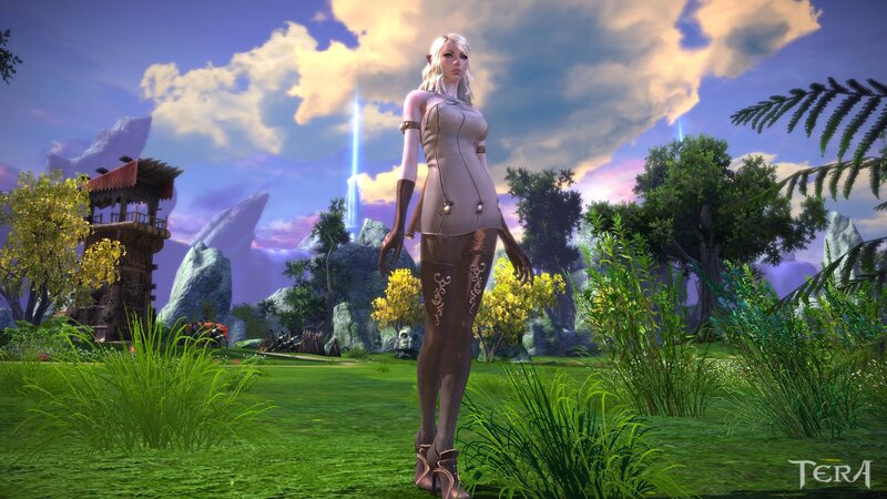 Elf Character in Field — Green