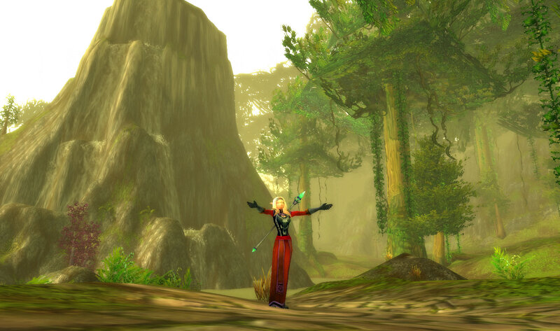 elf character in forest