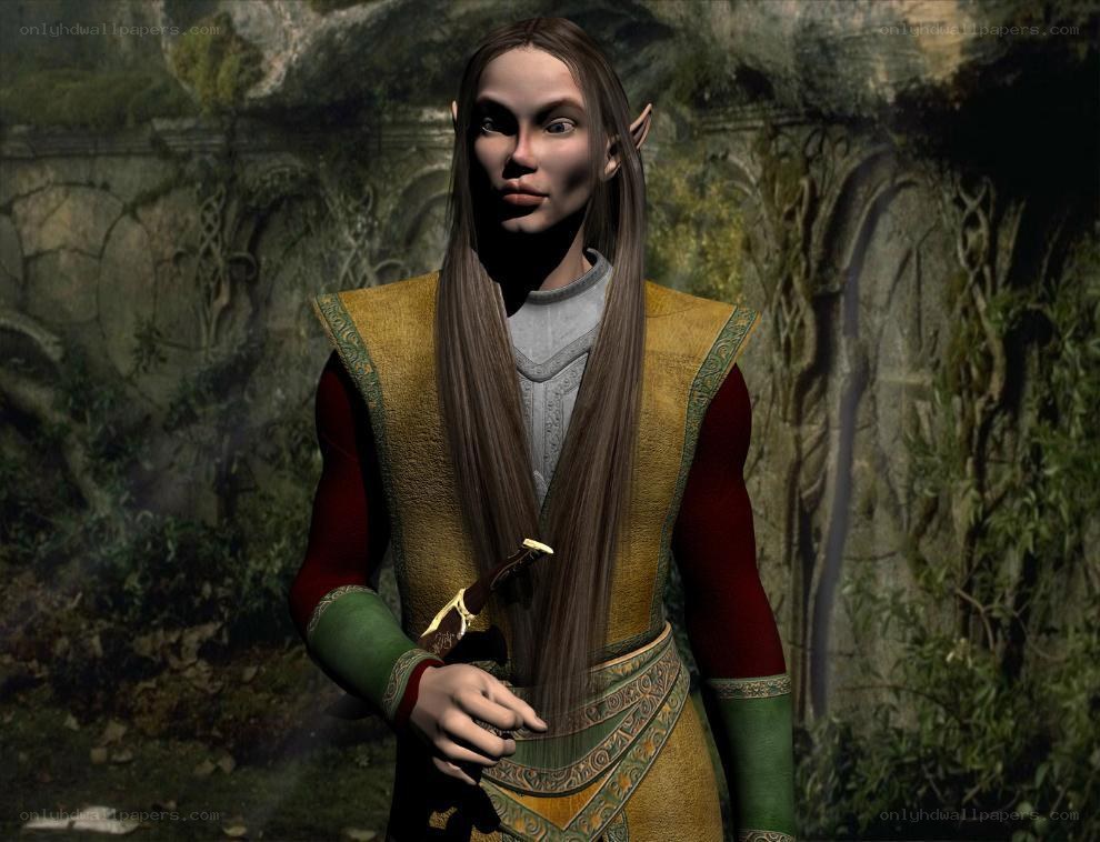 elf character in forest setting