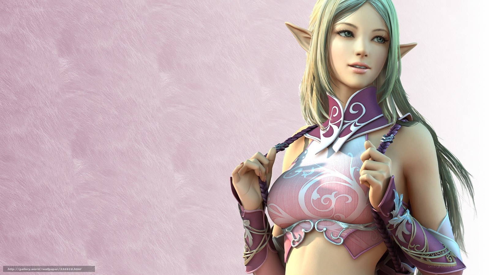 elf character in pink armor