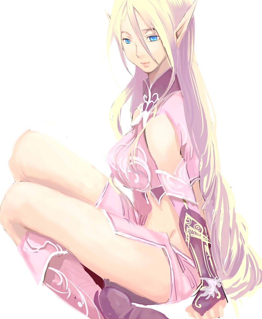 elf character in pink outfit