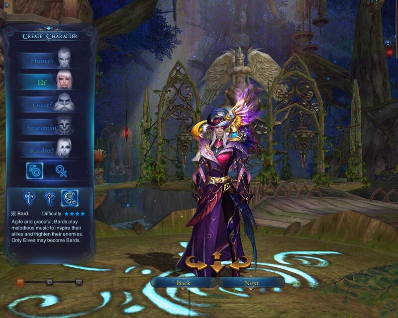 Elf Character in Purple Armor — Fantasy