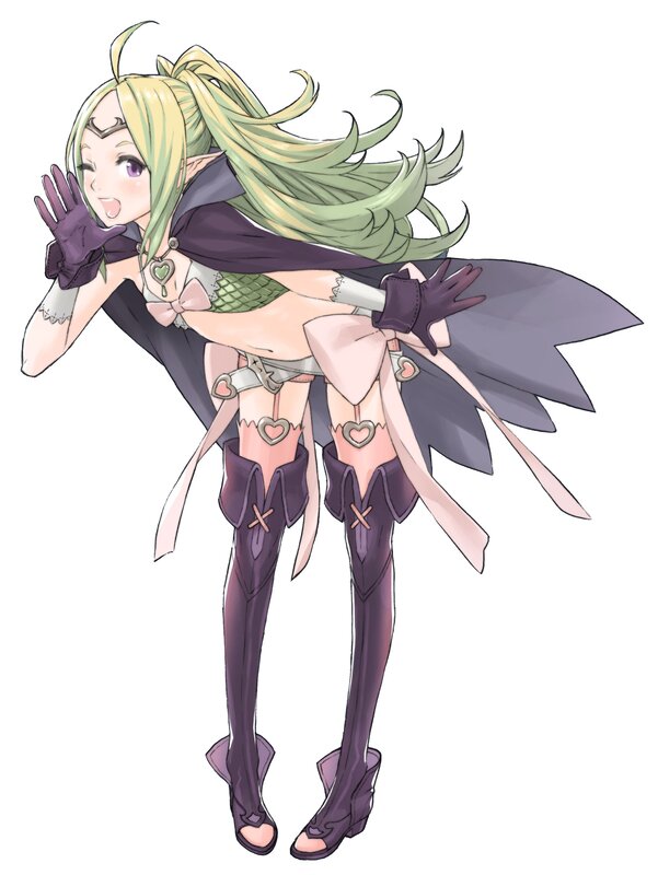 elf character in purple outfit