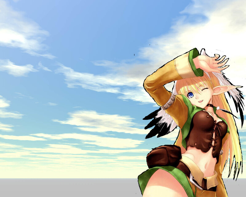 elf character in sunny sky
