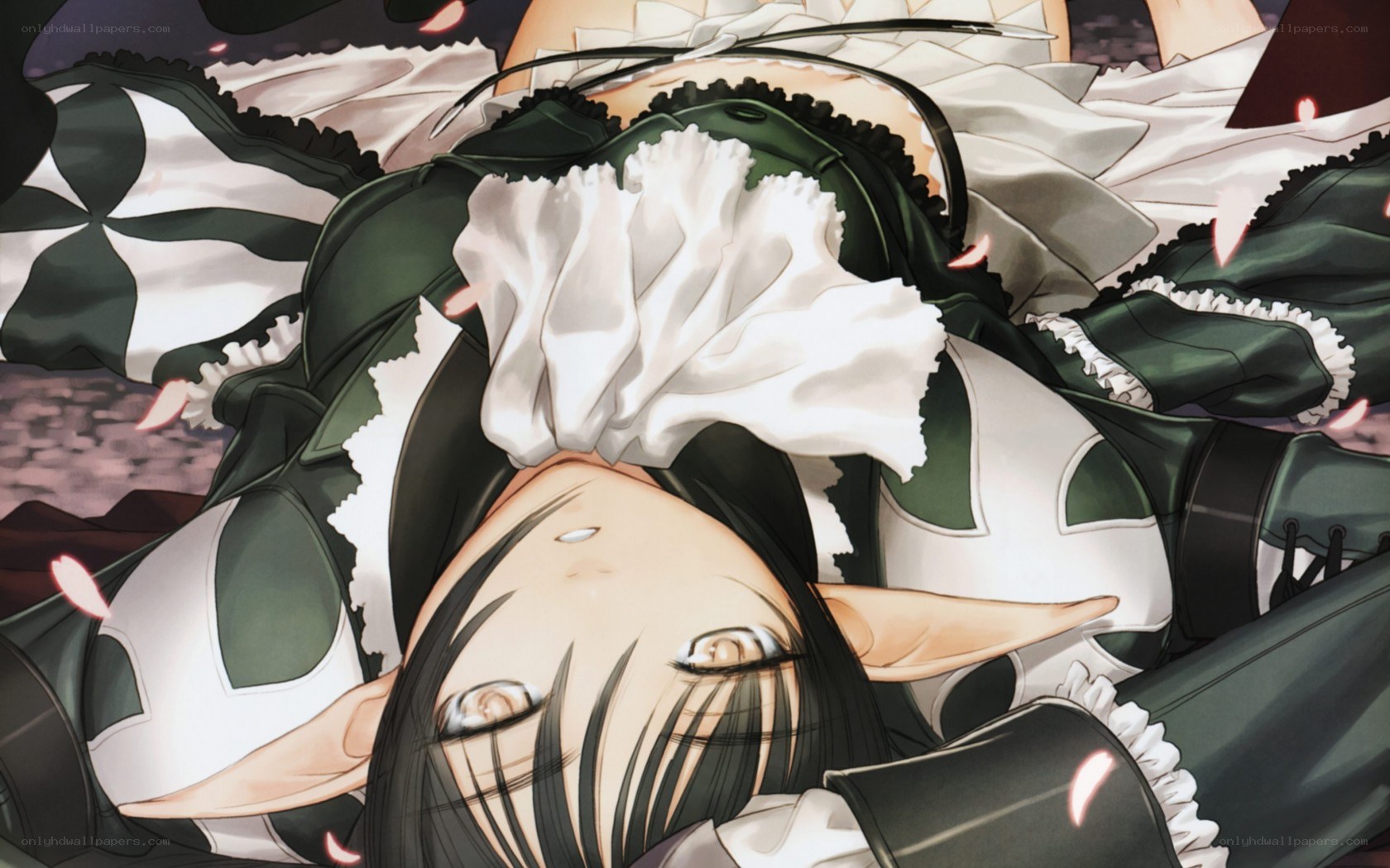 elf character lying down