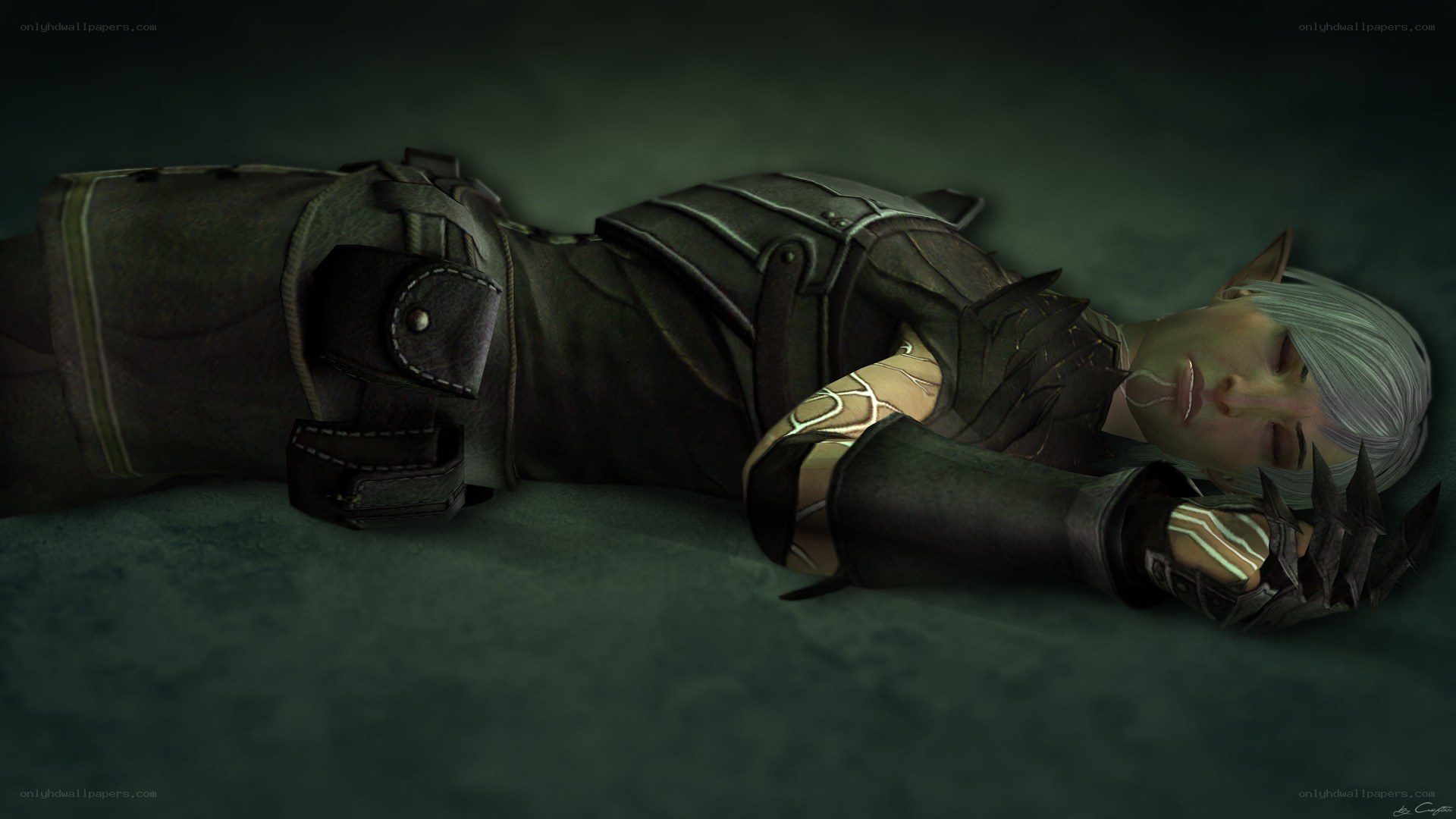 elf character lying on ground