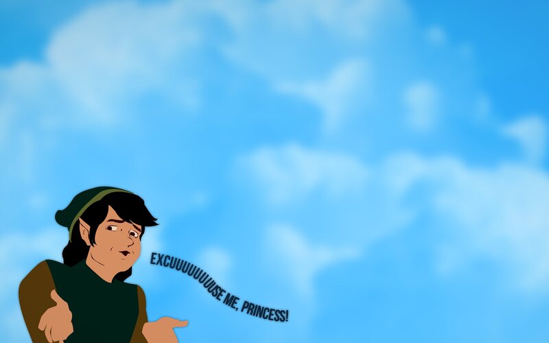 elf character speaking