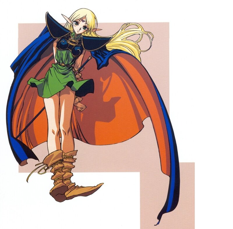 Elf Character with Cloak