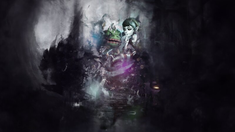 Elf Character with Creature — Green