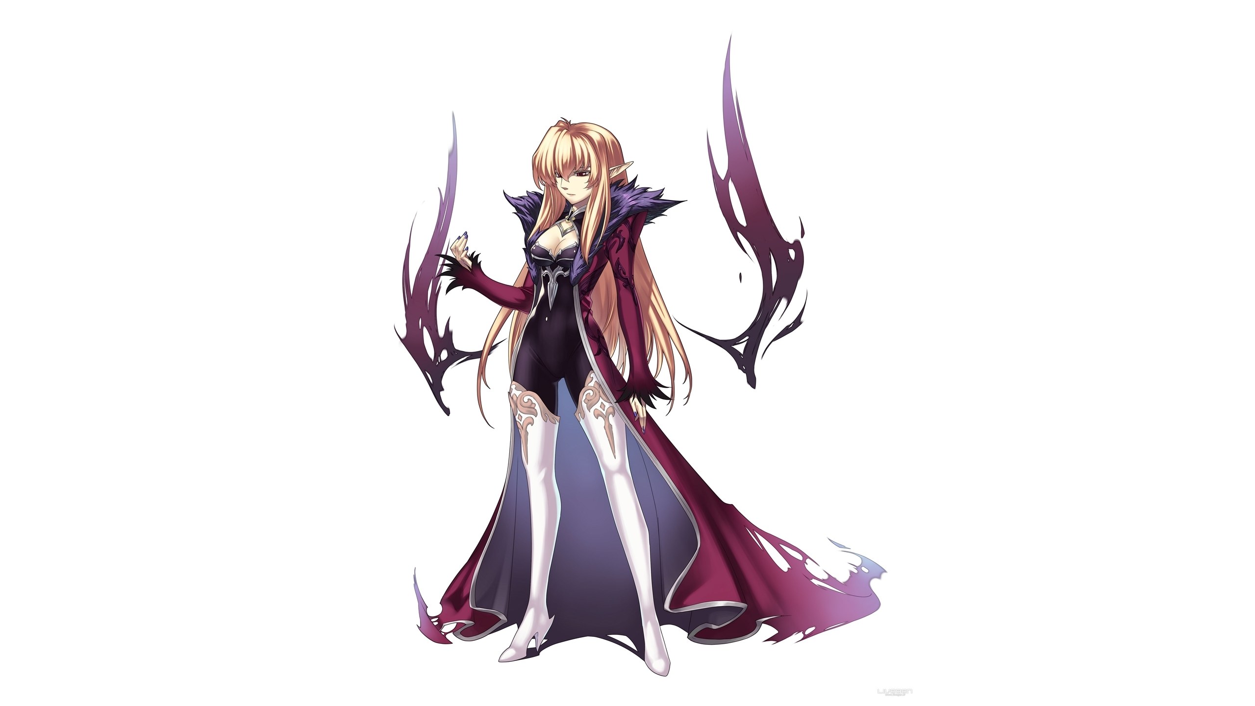 elf character with dark wings