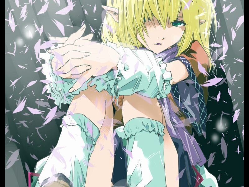 elf character with feathers