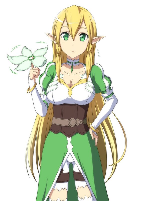 elf character with flower
