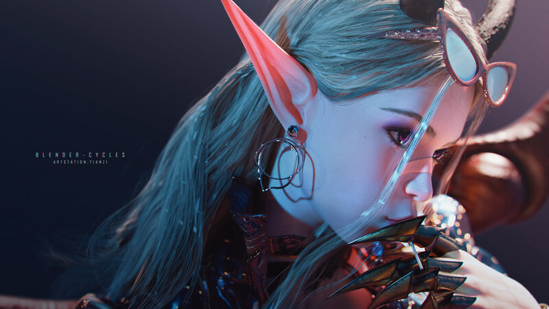Elf Character with Glasses