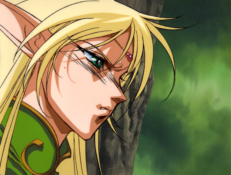 Elf Character with Green Eyes