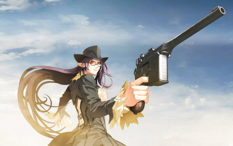 Elf Character with Gun