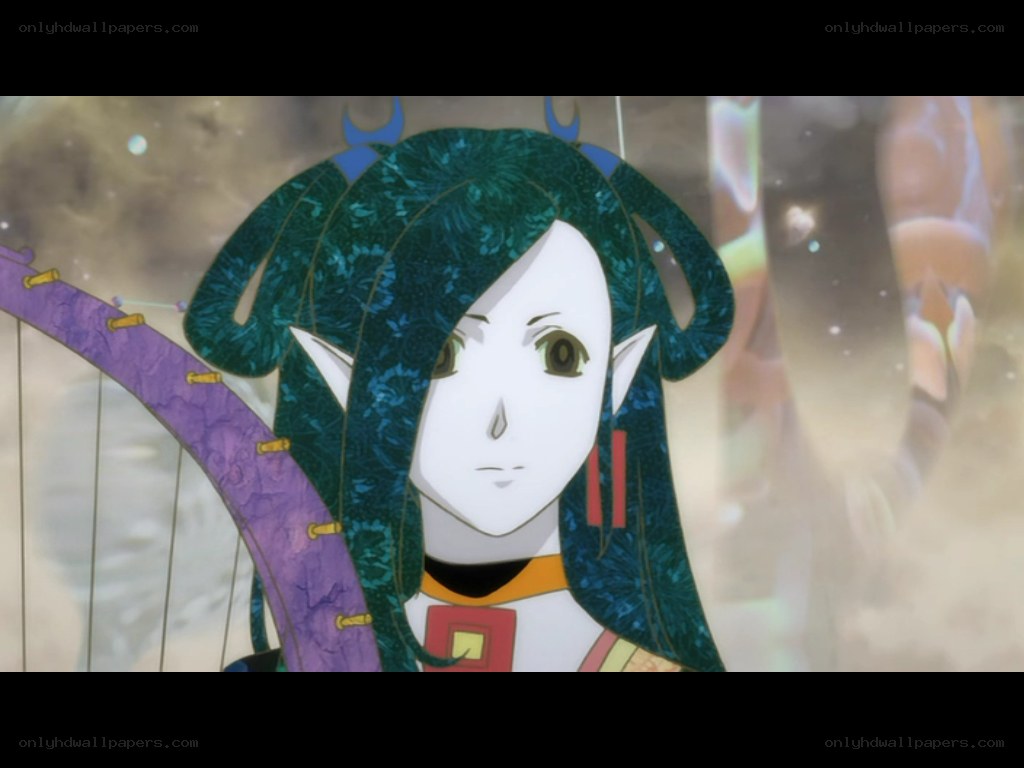 elf character with harp