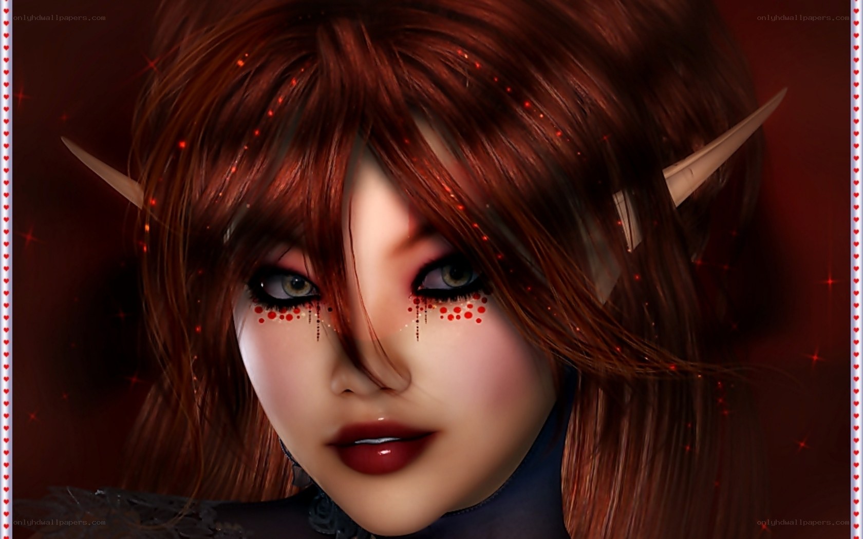 elf character with red hair