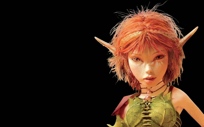 Elf Character with Red Hair — Neutral