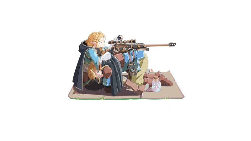 Elf Character with Rifle