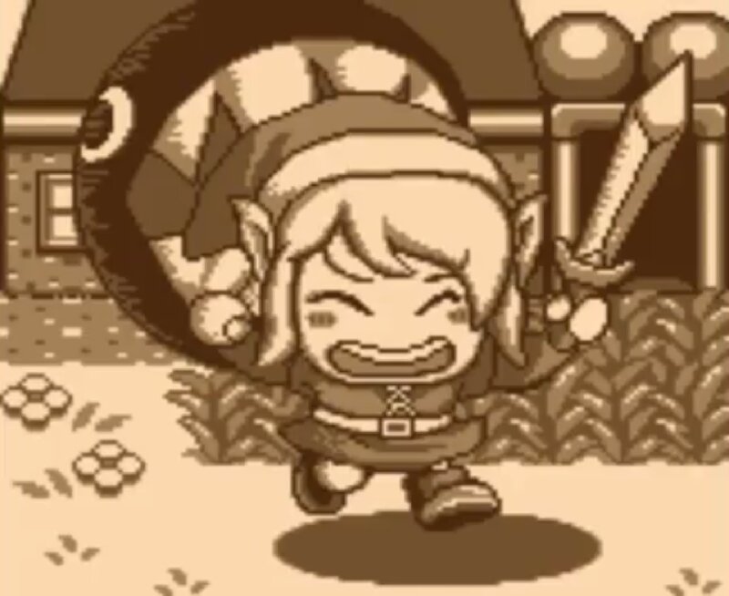 Elf Character with Sword — Brown