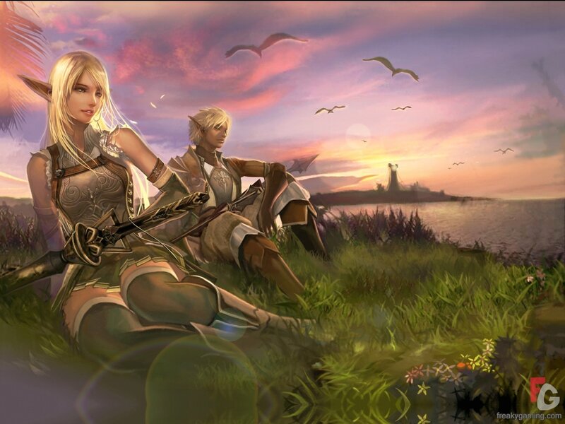 Elf Characters in Grass