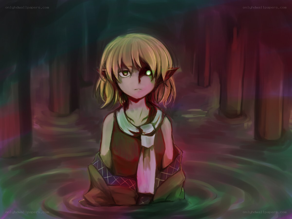 elf child in dark water