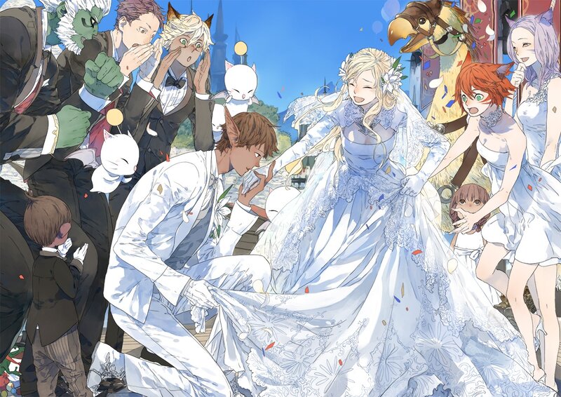 Elf Couple at Wedding