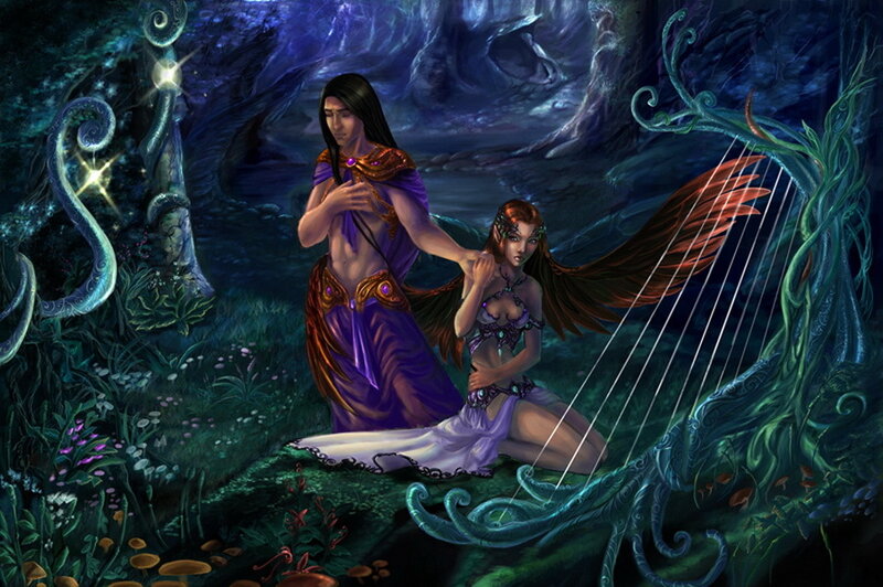 Elf Couple in Forest