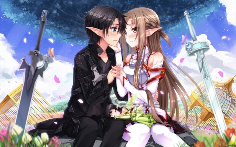 Elf Couple Sitting