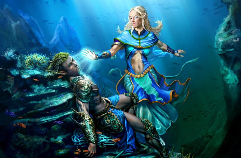 Elf Couple Underwater