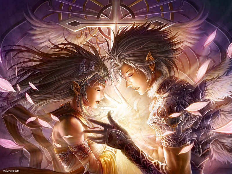 Elf Couple with Wings