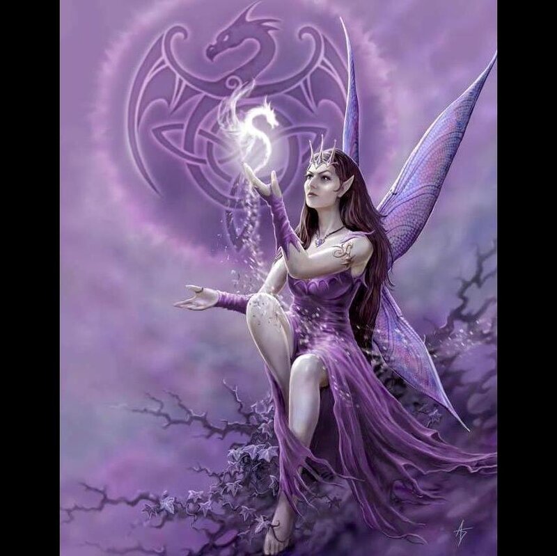 Elf Fairy with Dragon
