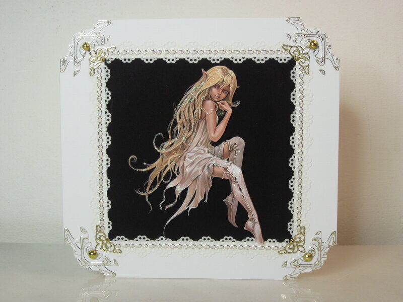 elf girl art card