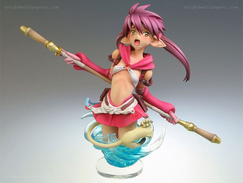 elf girl figurine with staff