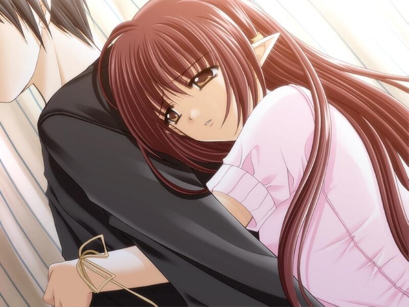 Elf Girl Hugging Person