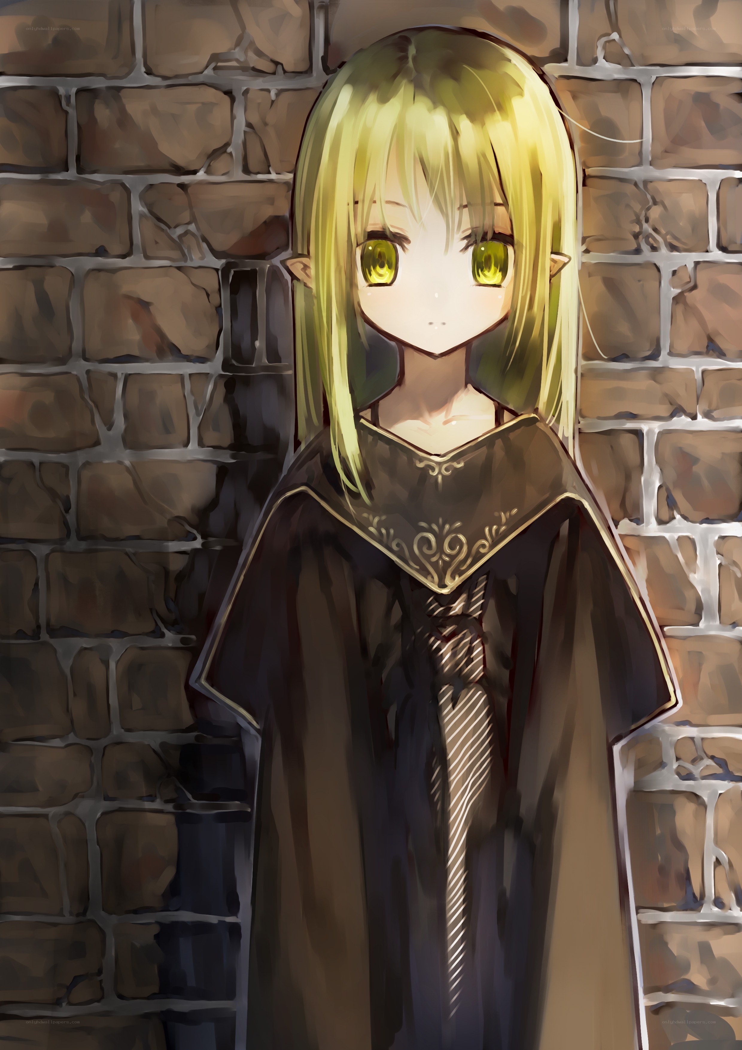 elf girl in a cloak